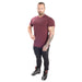 Better Bodies Gym Tapered Tee - Maroon - Tapered Tee at MySupplementShop by Better Bodies