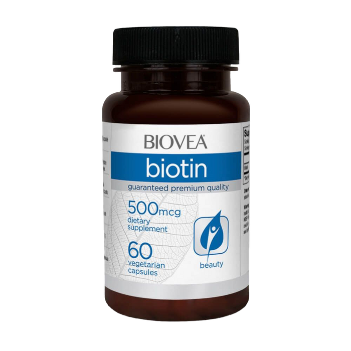 Biovea Biotin 500mcg 60 Vegetarian Capsules