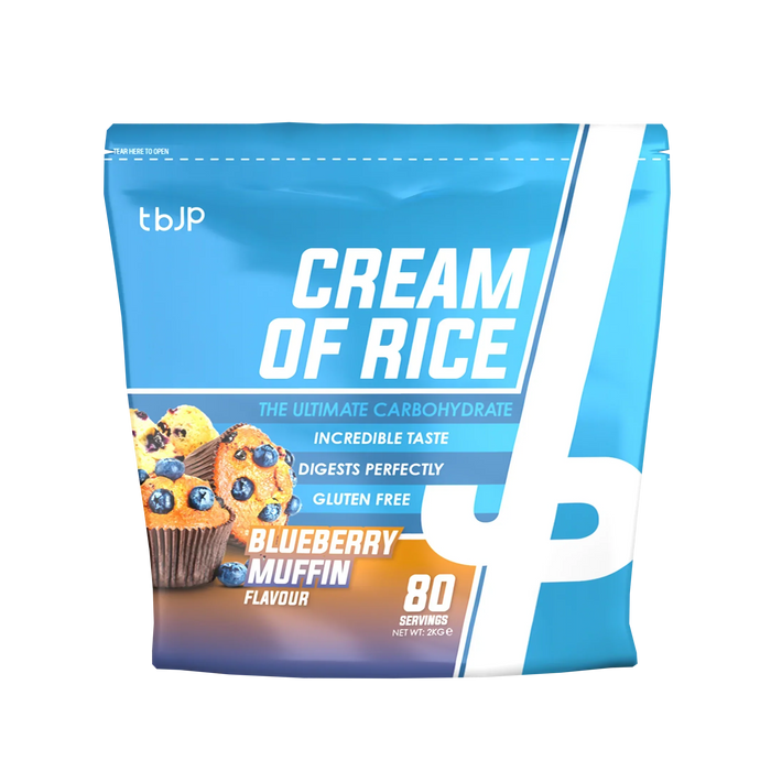 Trained By JP Cream Of Rice 2kg - Blueberry Muffin - Cream Of Rice at MySupplementShop by Trained By JP