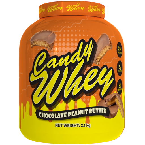 Candy Whey Protein 2.1kg - Chocolate Peanut Butter - Protein Powder at MySupplementShop by Candy Whey