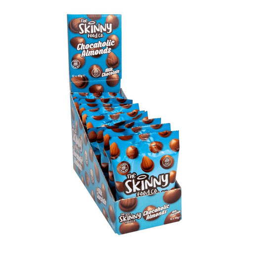 The Skinny Food Co Chocaholic Almonds 12x40g Choc Almonds - Sports Nutrition at MySupplementShop by The Skinny Food Co