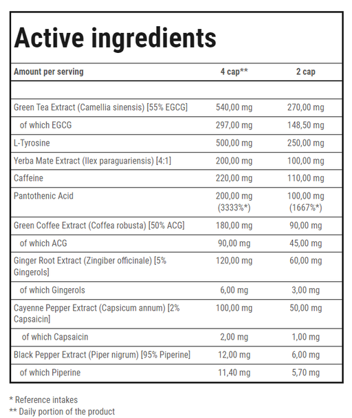 Trec Nutrition ClenBurexin - 180 Capsules - Slimming and Weight Management at MySupplementShop by Trec Nutrition