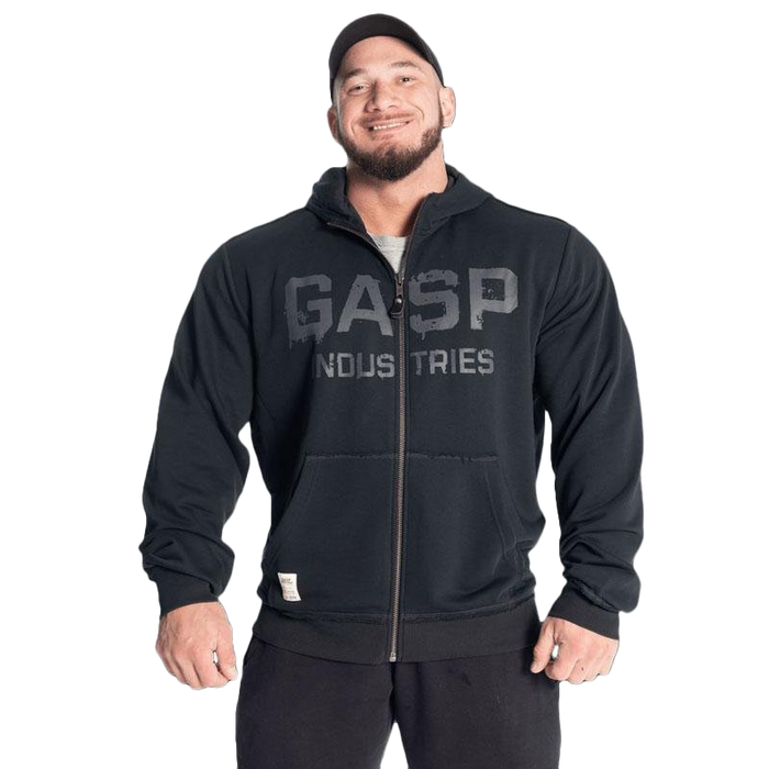 GASP Layered Hood Washed Black