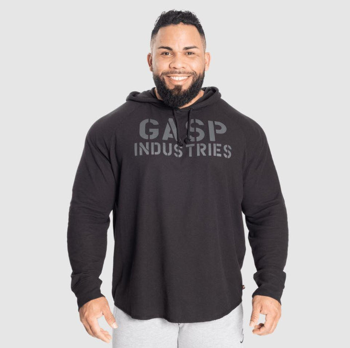 GASP L/S Thermal Hoodie - Black/Black - Hoodie at MySupplementShop by Gasp