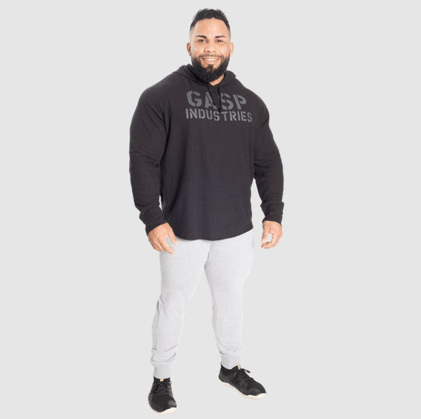 GASP L/S Thermal Hoodie - Black/Black - XL - Hoodie at MySupplementShop by Gasp