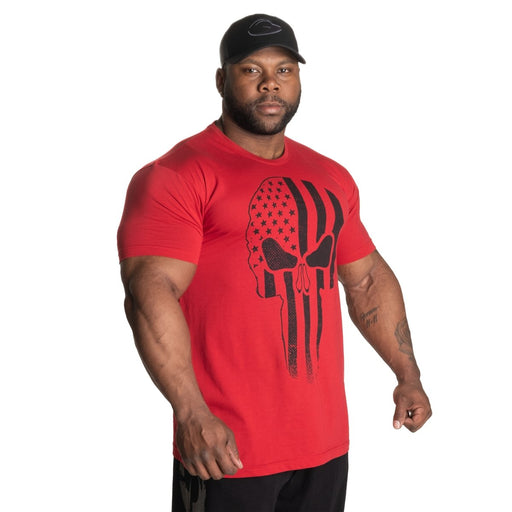 GASP Skull Standard Tee - Chilli Red - Standard Tee at MySupplementShop by Gasp