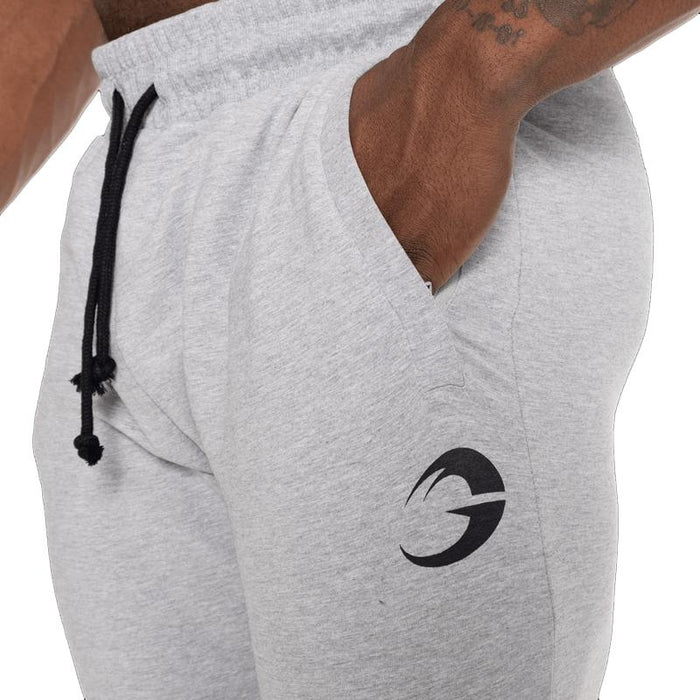 GASP Tapered Joggers Light Grey Melange - Tapered Joggers at MySupplementShop by Gasp