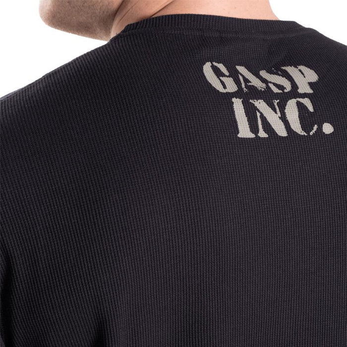 GASP Thermal Gym Sweater - Asphalt - Thermal Gym Sweater at MySupplementShop by Gasp