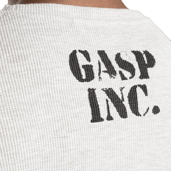 GASP Thermal Gym Sweater - Greymelange - Thermal Gym Sweater at MySupplementShop by Gasp