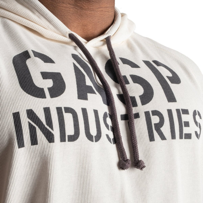 GASP Thermal SL Hoodie - Off White - XL - Thermal SL Hoodie at MySupplementShop by Gasp