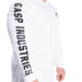 GASP Throwback LS Tee - White - Throwback LS Tee at MySupplementShop by Gasp