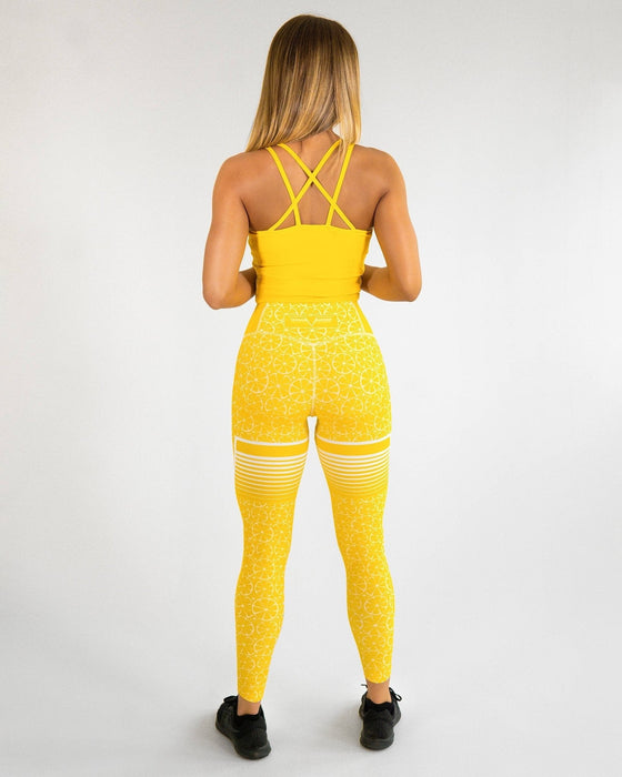 Gavelo Happy Limone Leggings - Medium - Leggings at MySupplementShop by Gavelo