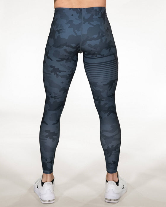 Gavelo Sniper Blue Camo Compression Pants - Compression Pants at MySupplementShop by Gavelo