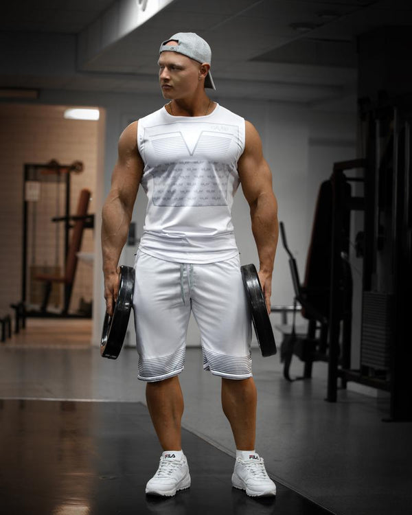 Gavelo Sniper White Sleeveless Tee - Small - Sleeveless Tee at MySupplementShop by Gavelo