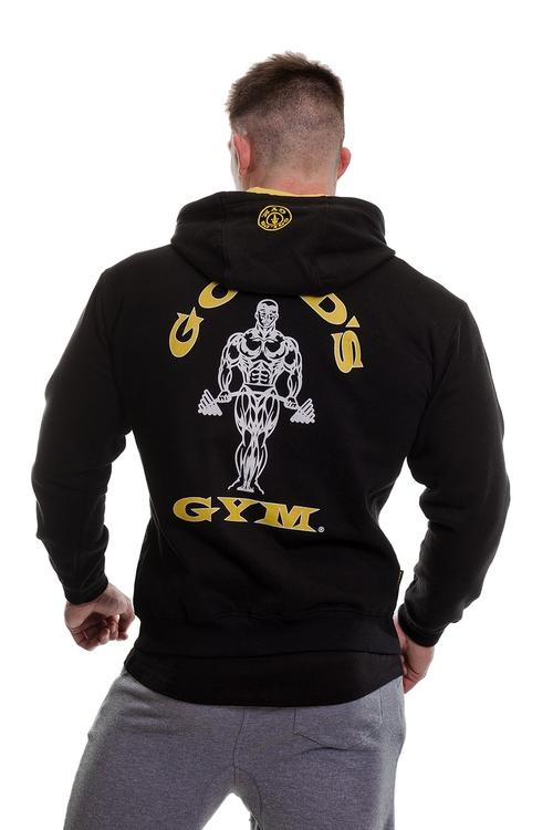 Gold's Gym Muscle Joe Zip Through Hoodie Black - Hoodie at MySupplementShop by Gold's Gym