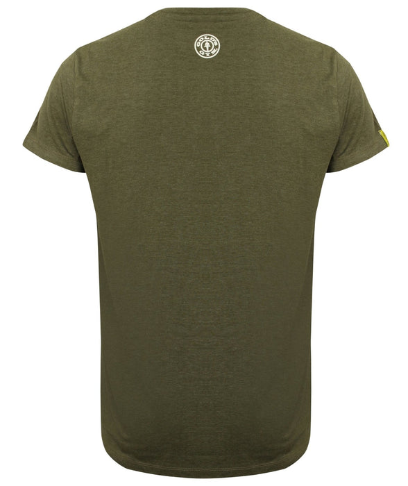 Gold's Gym Printed Vintage Style T-Shirt Army Marl - T-shirt at MySupplementShop by Gold's Gym