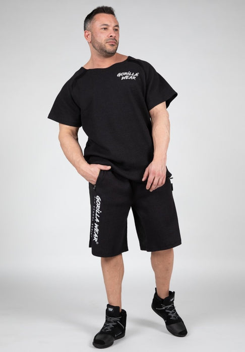 Gorilla Wear Augustine Old School Shorts - Black - Shorts at MySupplementShop by Gorilla Wear