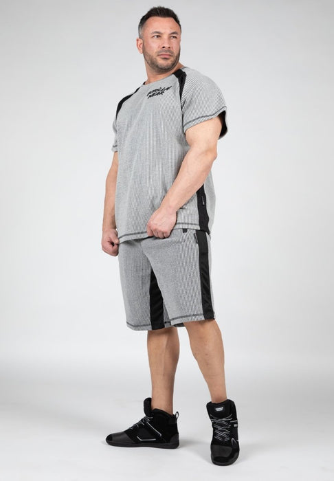 Gorilla Wear Augustine Old School Shorts - Grey - Large/XL - Shorts at MySupplementShop by Gorilla Wear