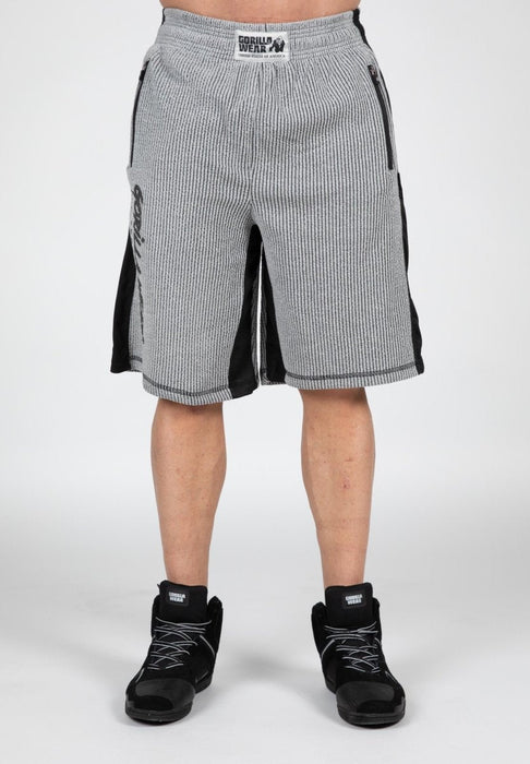 Gorilla Wear Augustine Old School Shorts - Grey - Shorts at MySupplementShop by Gorilla Wear