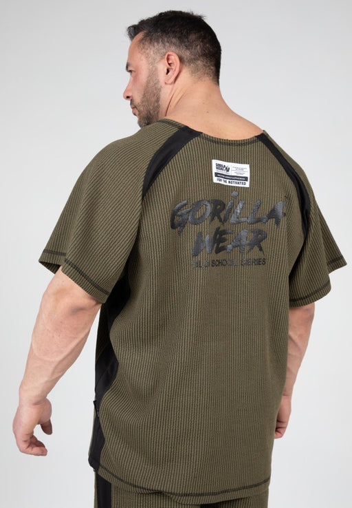 Gorilla Wear Augustine Old School Work Out Top - Army Green - Work Out Top at MySupplementShop by Gorilla Wear