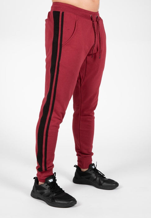 Gorilla Wear Banks Pants - Burgundy Red/Black - Large - Pants at MySupplementShop by Gorilla Wear