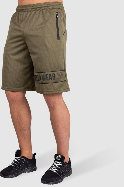 Gorilla Wear Branson Shorts Army Green/Black - Small - Shorts at MySupplementShop by Gorilla Wear