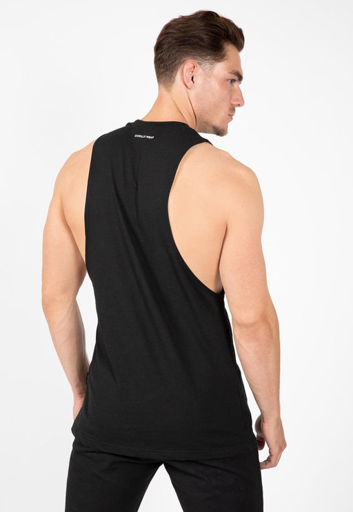 Gorilla Wear Cisco Drop Armhole Tank Top - Black/White - Tank Top at MySupplementShop by Gorilla Wear