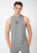 Gorilla Wear Cisco Drop Armhole Tank Top - Grey/Black - Medium - Tank Top at MySupplementShop by Gorilla Wear