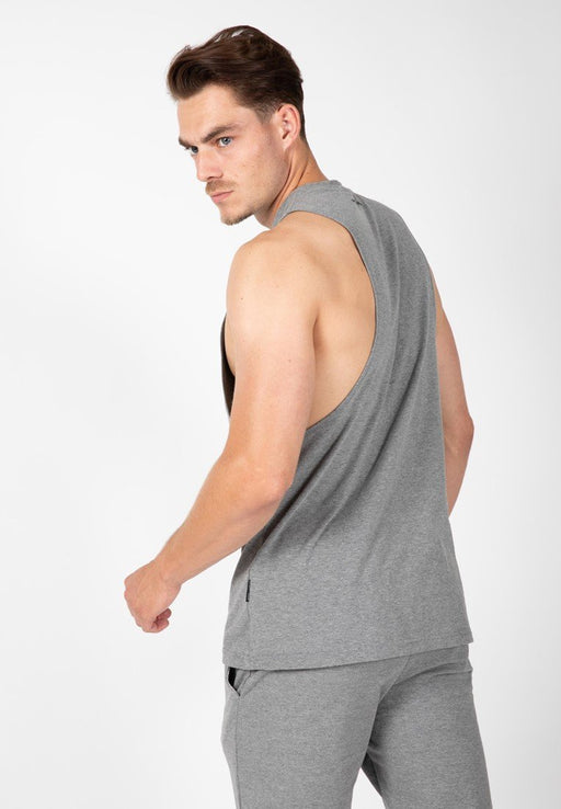 Gorilla Wear Cisco Drop Armhole Tank Top - Grey/Black - XL - Tank Top at MySupplementShop by Gorilla Wear