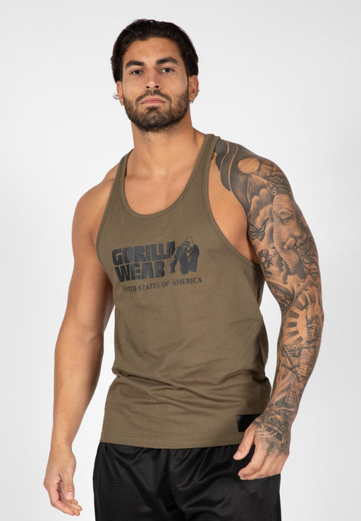 Gorilla Wear Classic Tank Top - Army Green - Tank Top at MySupplementShop by Gorilla Wear