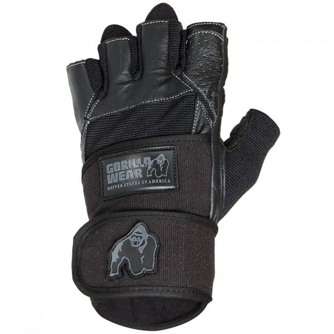 Gorilla Wear Dallas Wrist Wrap Gloves - Black - Small - Gloves at MySupplementShop by Gorilla Wear