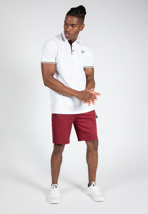 Gorilla Wear Delano Polo White/Black - XXXL - Polo at MySupplementShop by Gorilla Wear