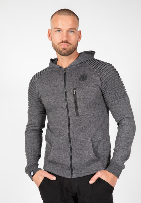 Gorilla Wear Delta Hoodie - Grey - Small - Hoodie at MySupplementShop by Gorilla Wear