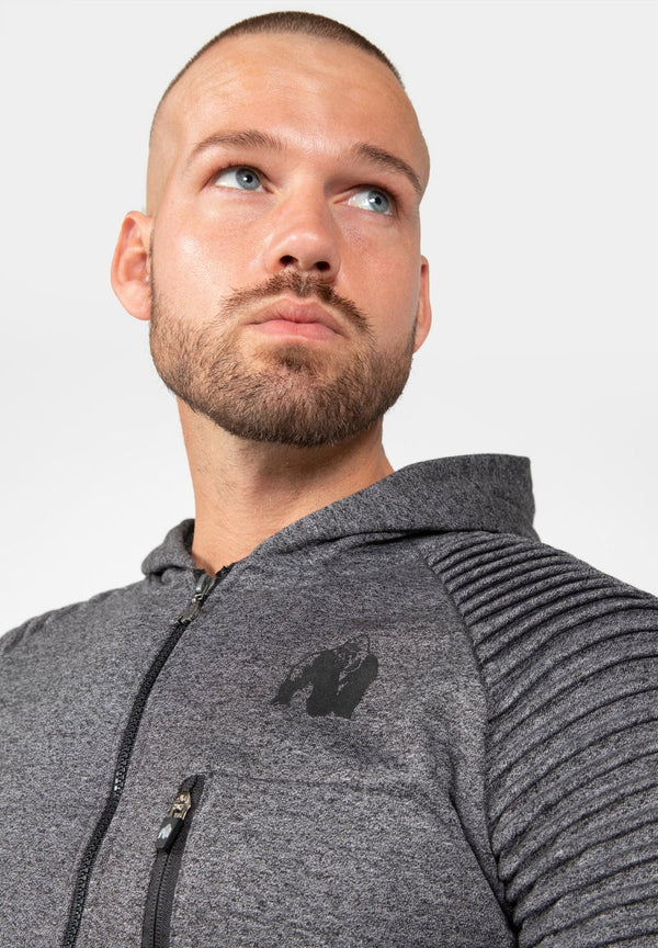 Gorilla Wear Delta Hoodie - Grey - Medium - Hoodie at MySupplementShop by Gorilla Wear