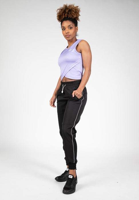 Gorilla Wear Estelle Twisted Crop Top - Lilac - Crop Top at MySupplementShop by Gorilla Wear