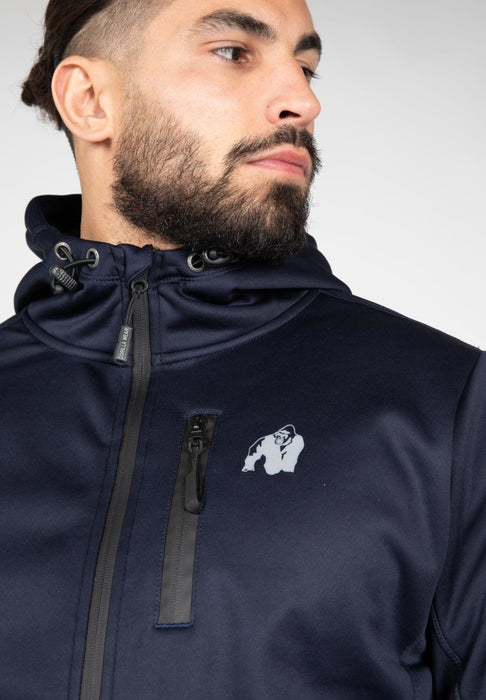 Gorilla Wear Glendale Softshell Jacket Navy - Jacket at MySupplementShop by Gorilla Wear