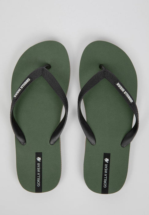 Gorilla Wear Komo Flip Flops Army Green - US5/EU37 - Flip Flops at MySupplementShop by Gorilla Wear