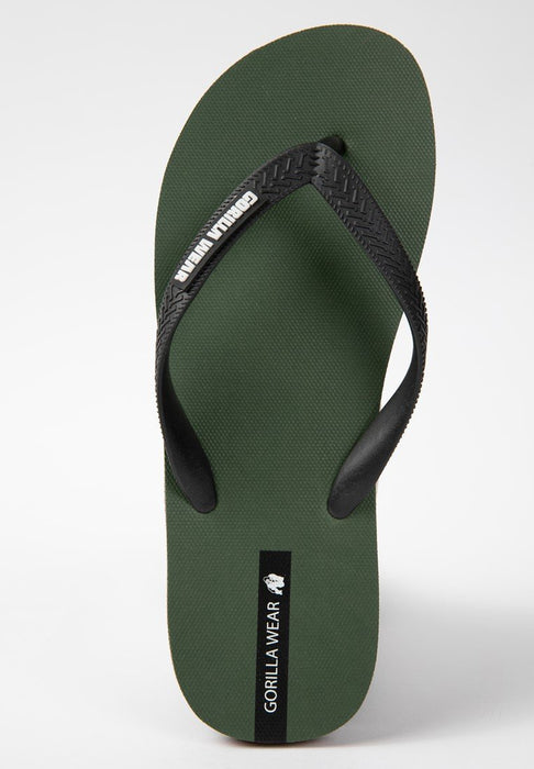 Gorilla Wear Komo Flip Flops Army Green - Flip Flops at MySupplementShop by Gorilla Wear