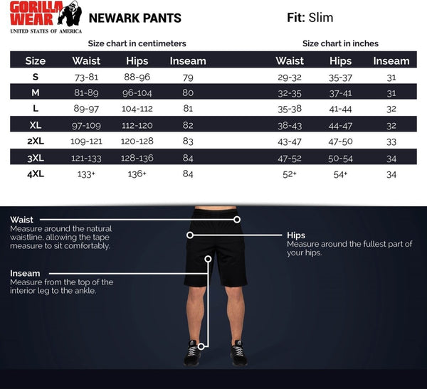 Gorilla Wear Newark Pants - Blue - Small - Pants at MySupplementShop by Gorilla Wear