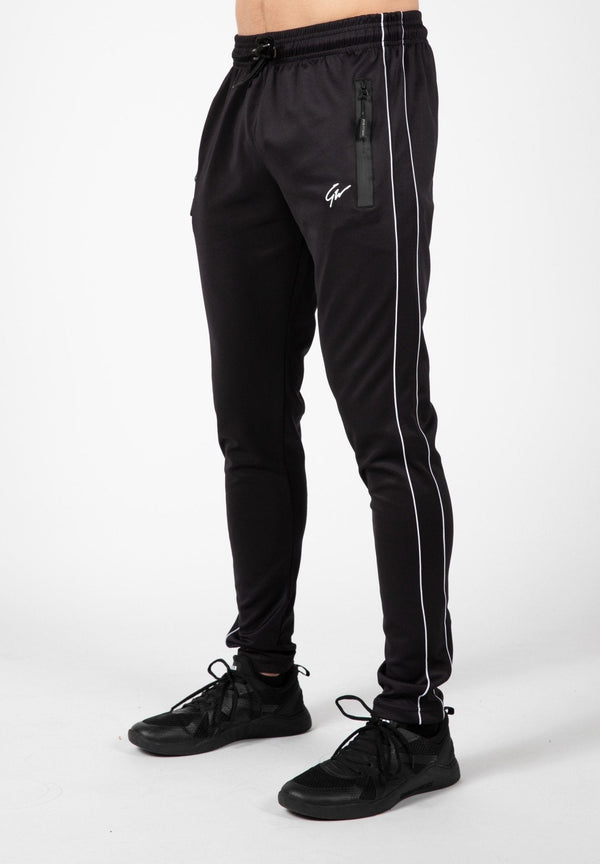 Gorilla Wear Wenden Track Pants Black/White - Small - Track Pants at MySupplementShop by Gorilla Wear