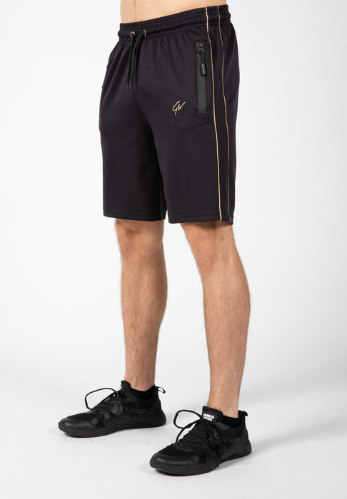 Gorilla Wear Wenden Track Shorts Black/Gold - XXL - Track Shorts at MySupplementShop by Gorilla Wear