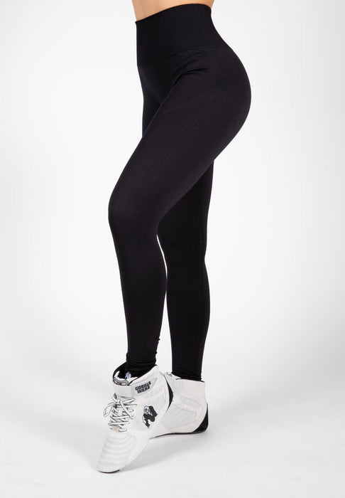 Gorilla Wear Yava Seamless Leggings - Black - XS/Small - Leggings at MySupplementShop by Gorilla Wear