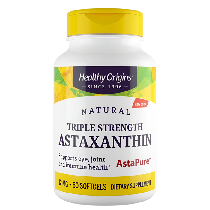 Healthy Origins Astaxanthin 12mg 60 Softgels