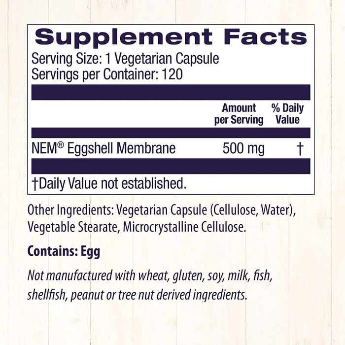 Healthy Origins Eggshell Membrane 500mg 120 Veggie Capsules - Joint Support at MySupplementShop by Healthy Origins