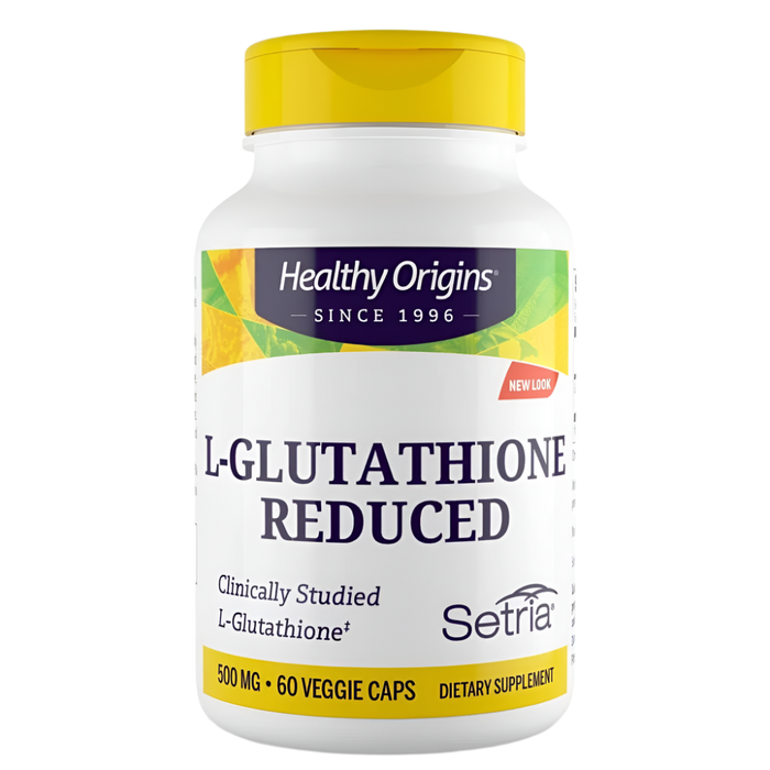 Healthy Origins L-Glutathione Reduced 500mg 60 Veggie Capsules