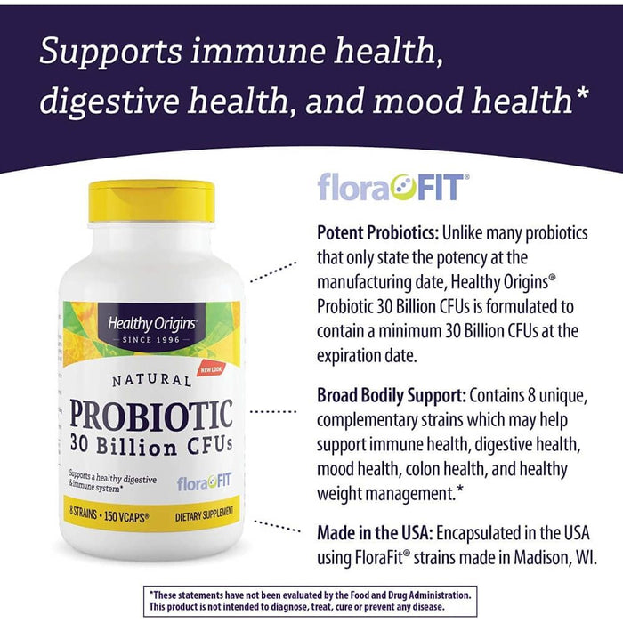 Healthy Origins Probiotic 30 Billion CFUs 150 Veg Capsules - Digestive Health at MySupplementShop by Healthy Origins