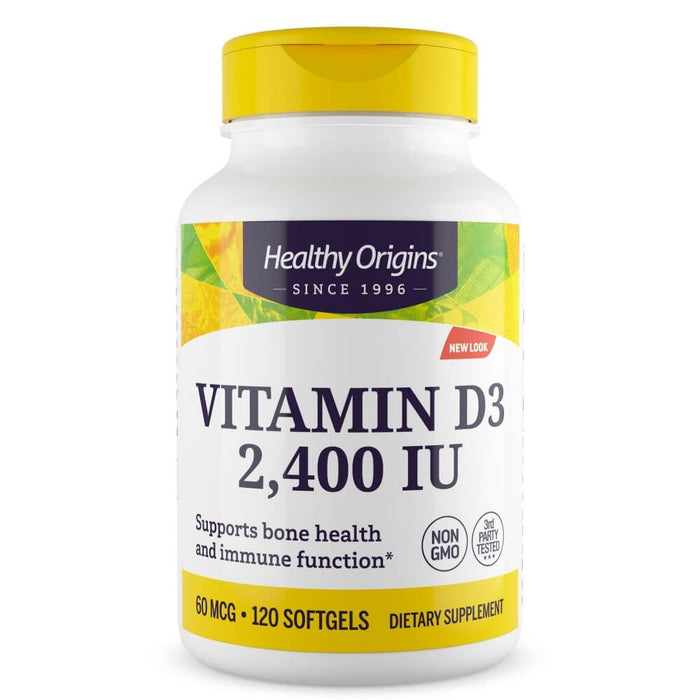 Healthy Origins Vitamin D3 2400iu 120 Softgels - Immune Support at MySupplementShop by Healthy Origins