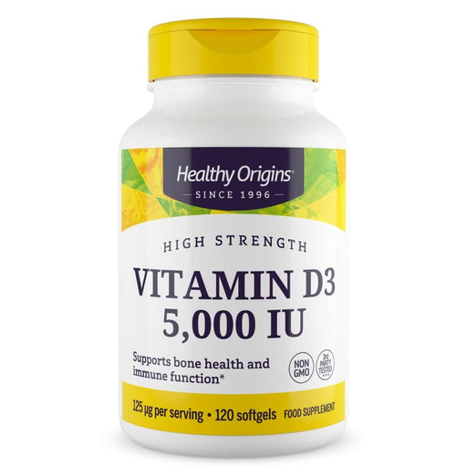 Healthy Origins Vitamin D3 5,000iu 120 Softgels - Other Products at MySupplementShop by Healthy Origins