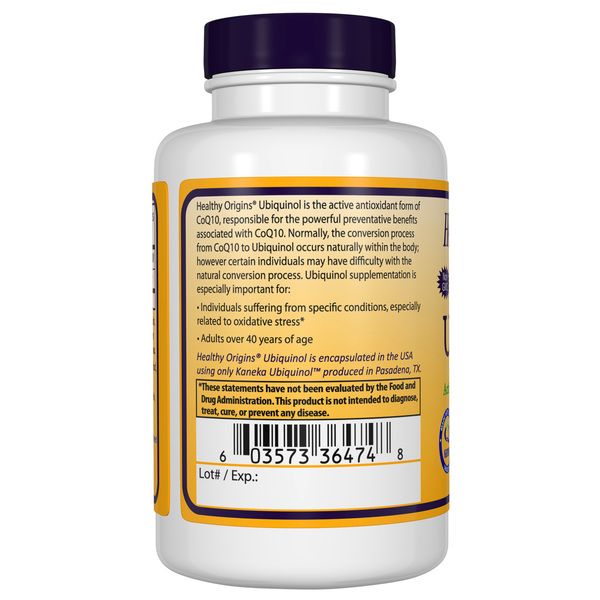 Healthy Origins Ubiquinol 200mg 60 Softgels - Cellular Health at MySupplementShop by Healthy Origins