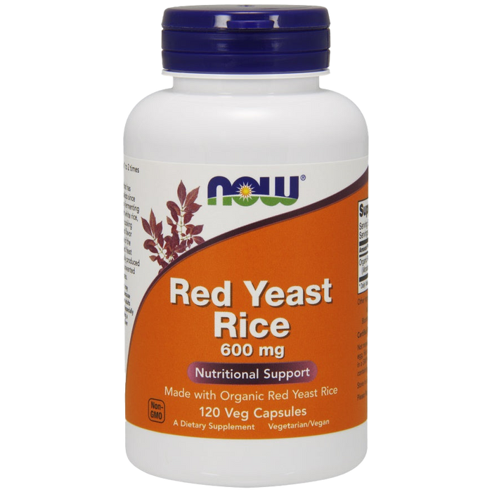 NOW Foods Red Yeast Rice, 600mg - 120 vcaps